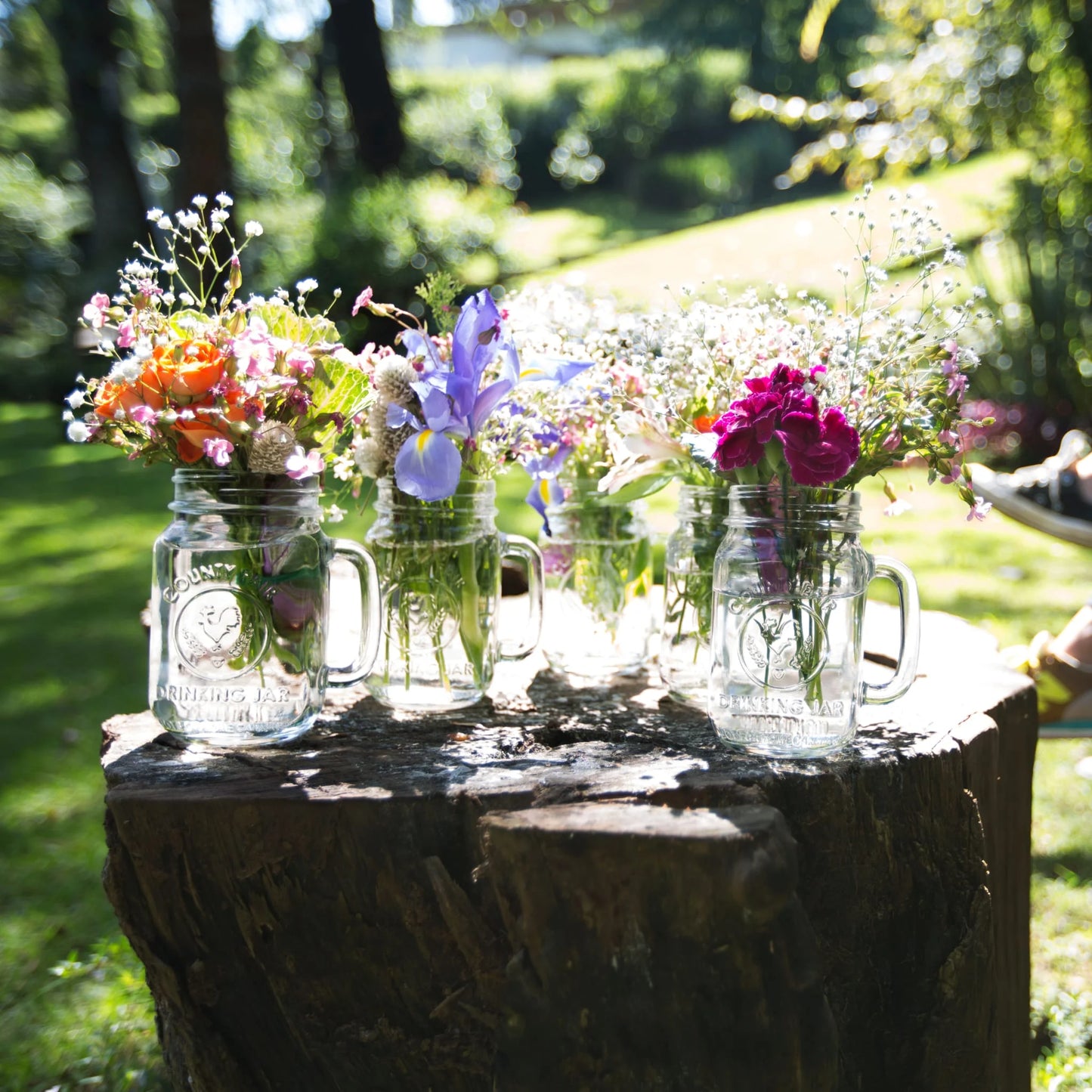 County Fair Glass Drinking Jars, 16.5 Ounce, Set of 12