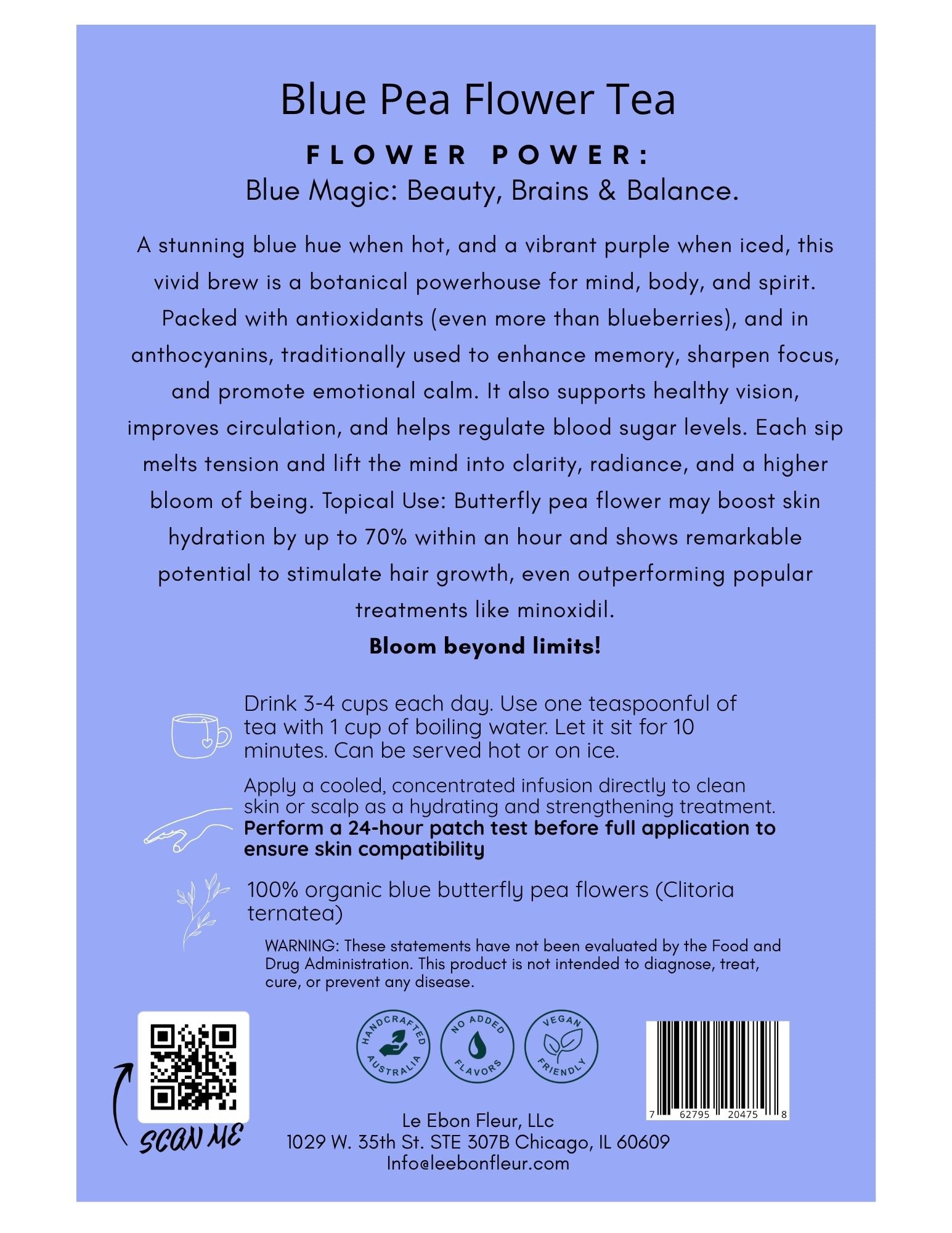 Blue Butterfly Pea Flower Tea