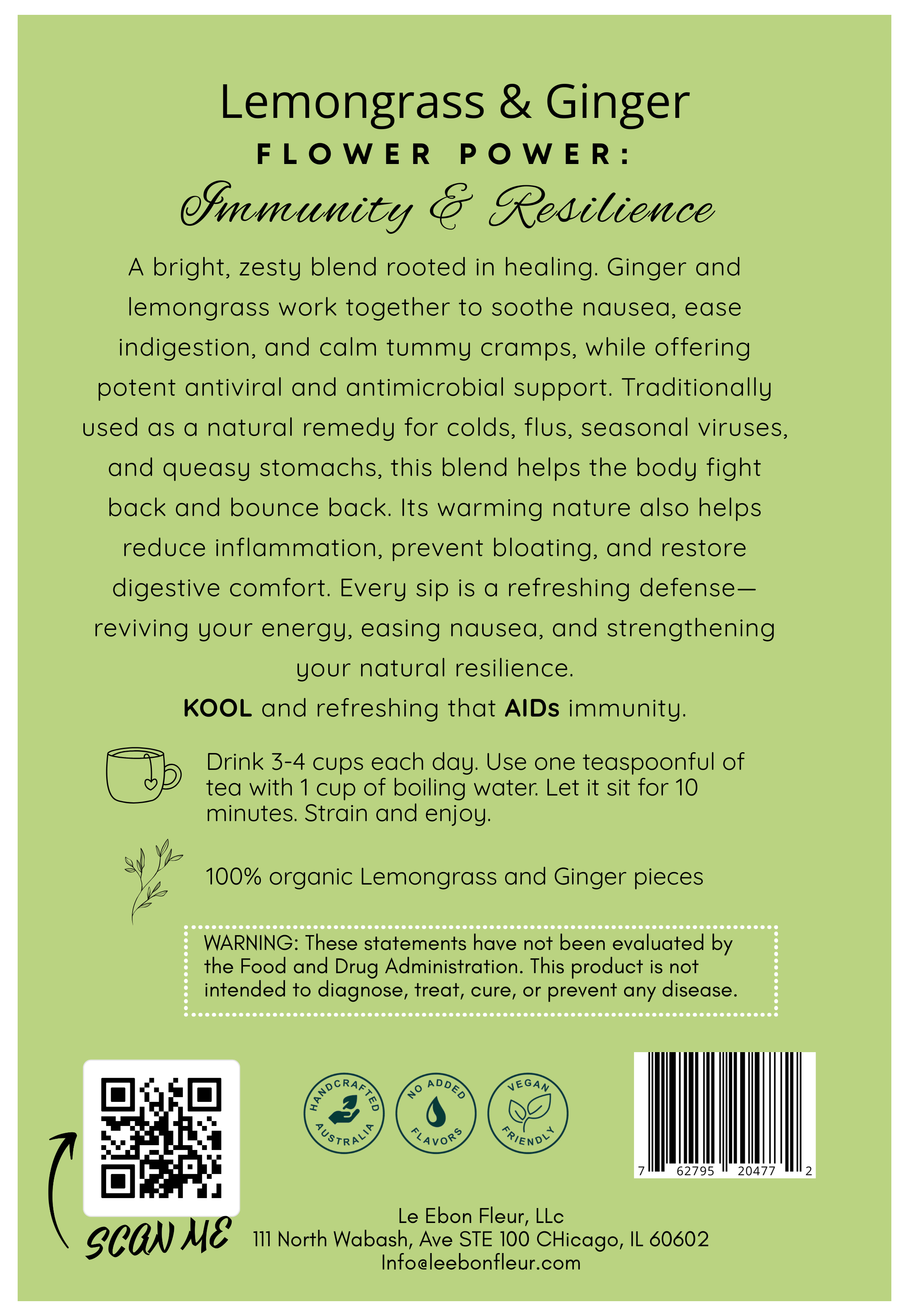Lemongrass & Ginger Tea