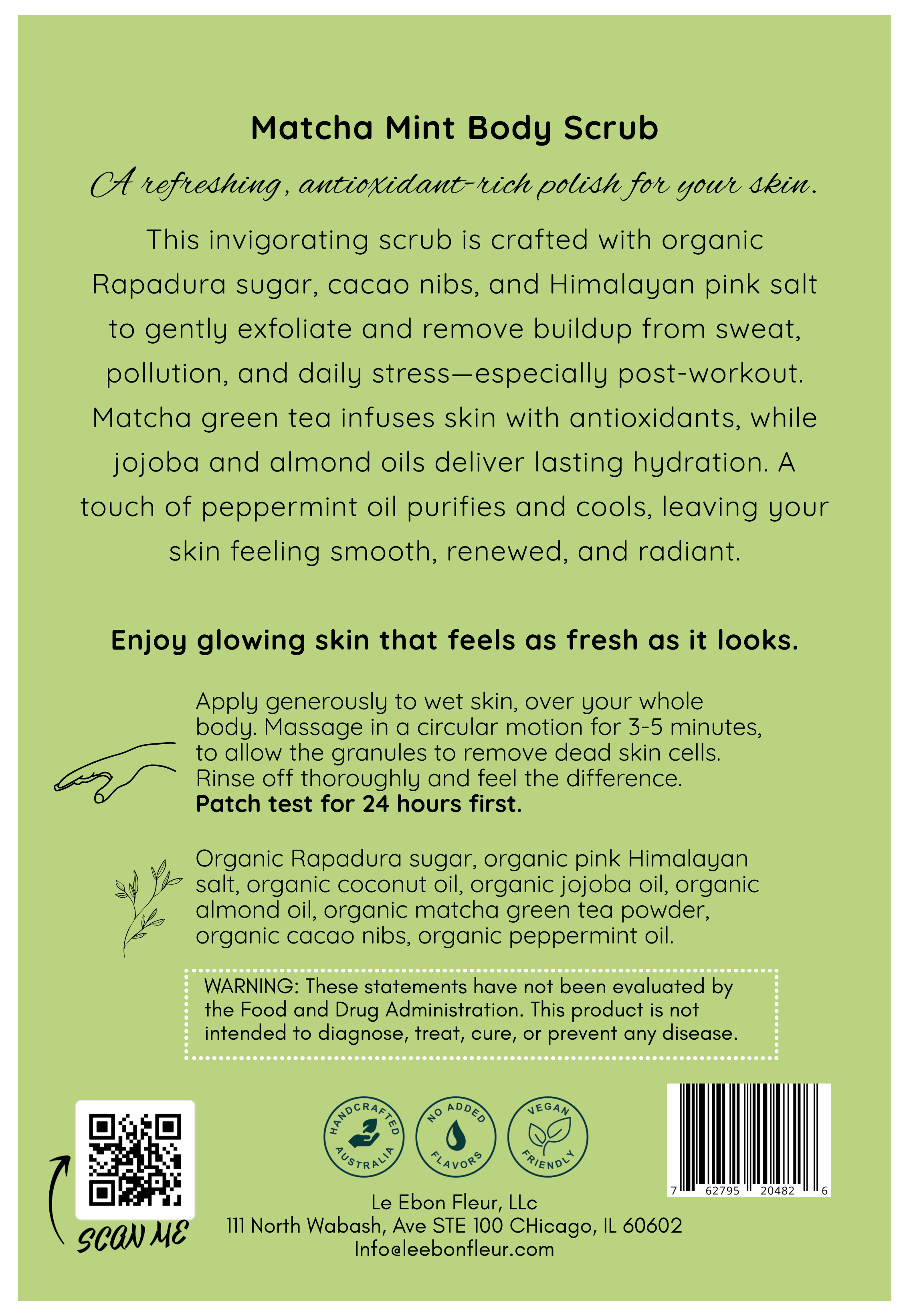Matcha Mint Body Scrub