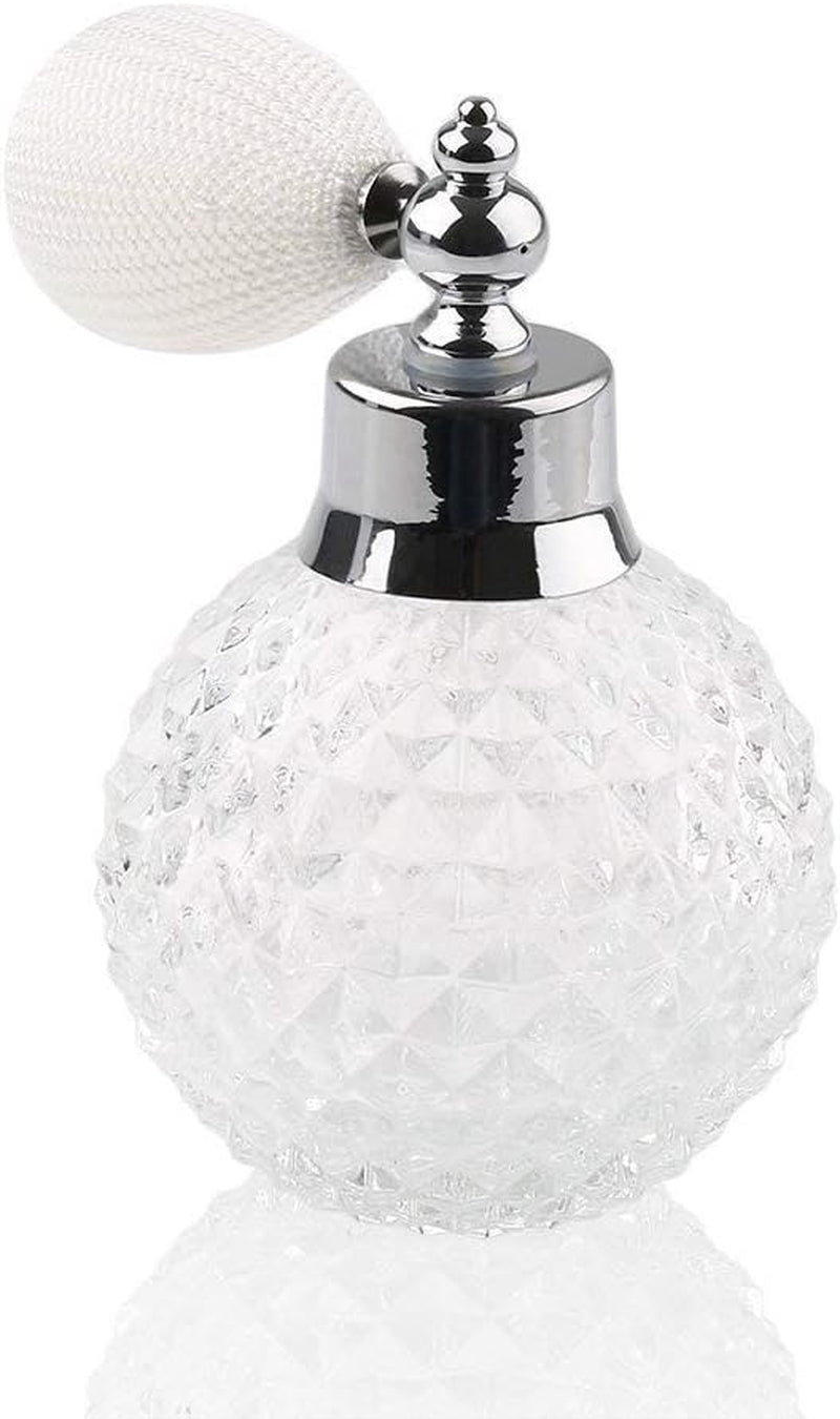 Empty Crystal Vintage Perfume Replacement Spray Bottle Atomizer Luxury Series (Clear)