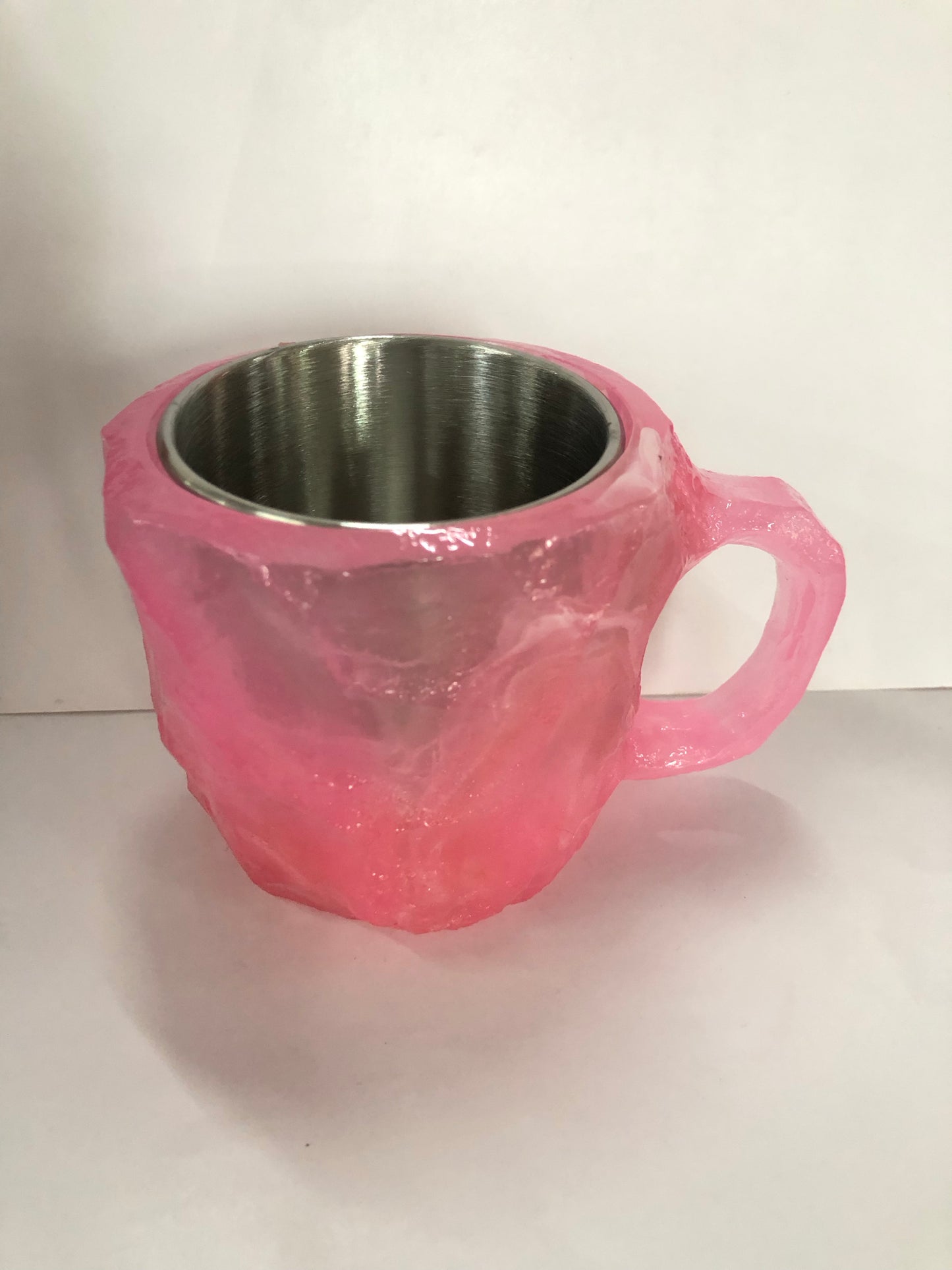 400Ml Resin Mineral Crystal Coffee Mugs with Handles Elegant Fake Mineral Crystal Cup for Workplace Home Decor Christmas Gift Kitchen Gadgets