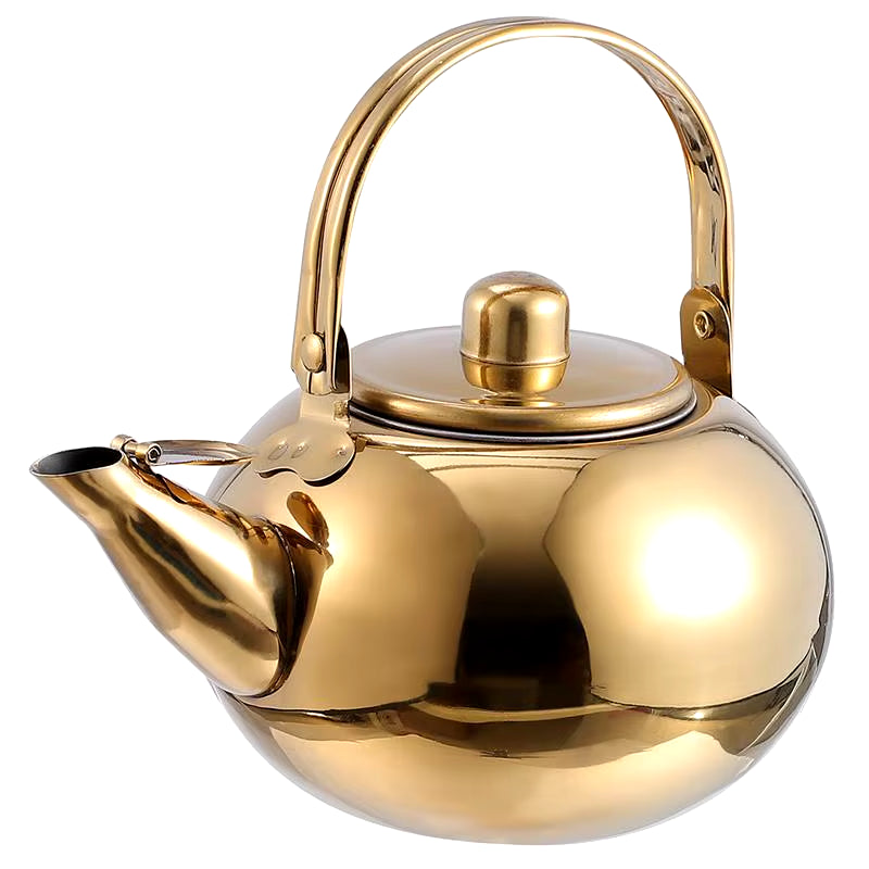 1.5/2/2.5L Stainless Steel Coffee Pot Mugs with Lid Practical Teapot Mug with Espresso Machines Screen Loose Leaf Tool Water