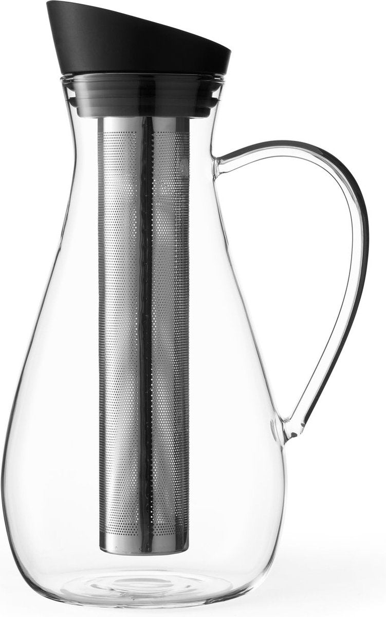 Viva scandinavia - hydration infusion carafe for ice tea - incl filter - 1.5 liter - black