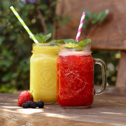 County Fair Glass Drinking Jars, 16.5 Ounce, Set of 12
