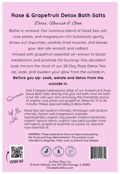 Rose, Grapefruit &amp; Himalayan Bath Salt