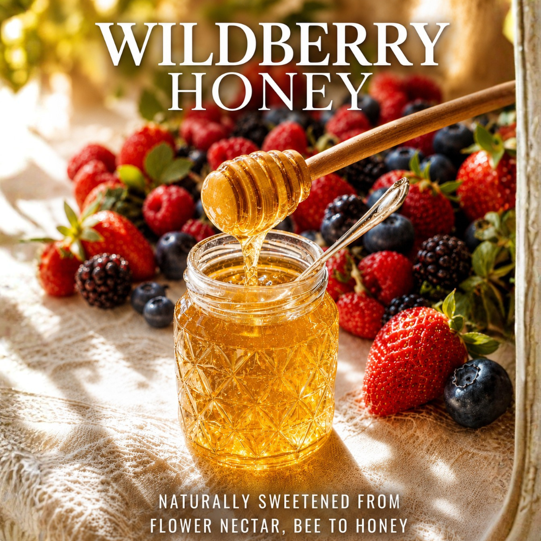 Raw Wild Berry Honey