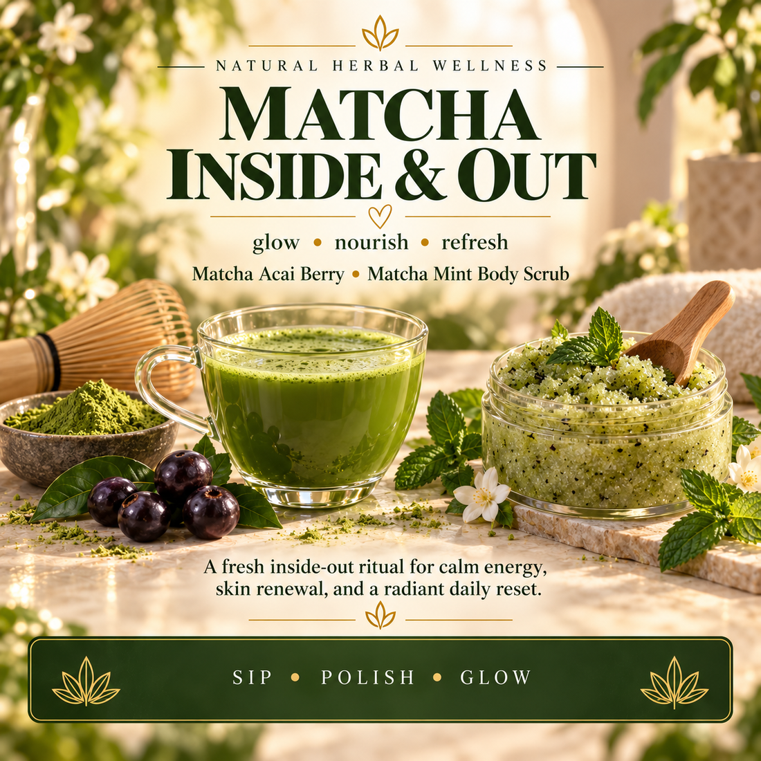 Matcha Inside &amp; Out Wellness Duo
