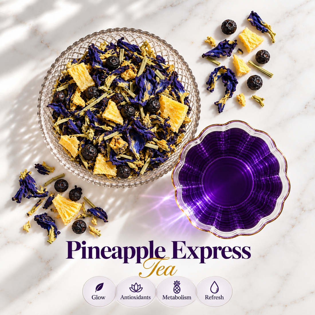 Blue Pea Flower: Pineapple Express