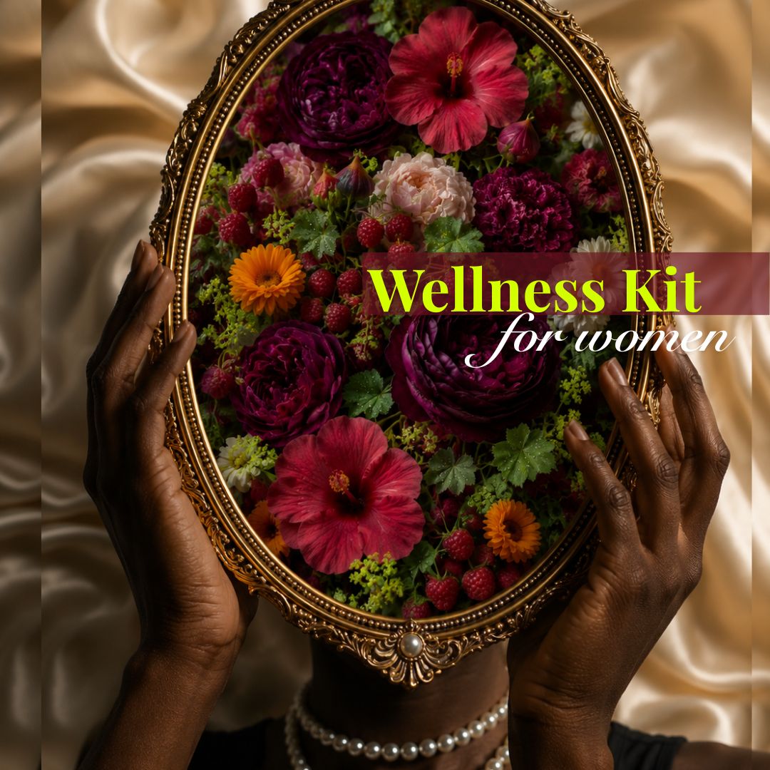 Black Flower Wellness Kit: For Women