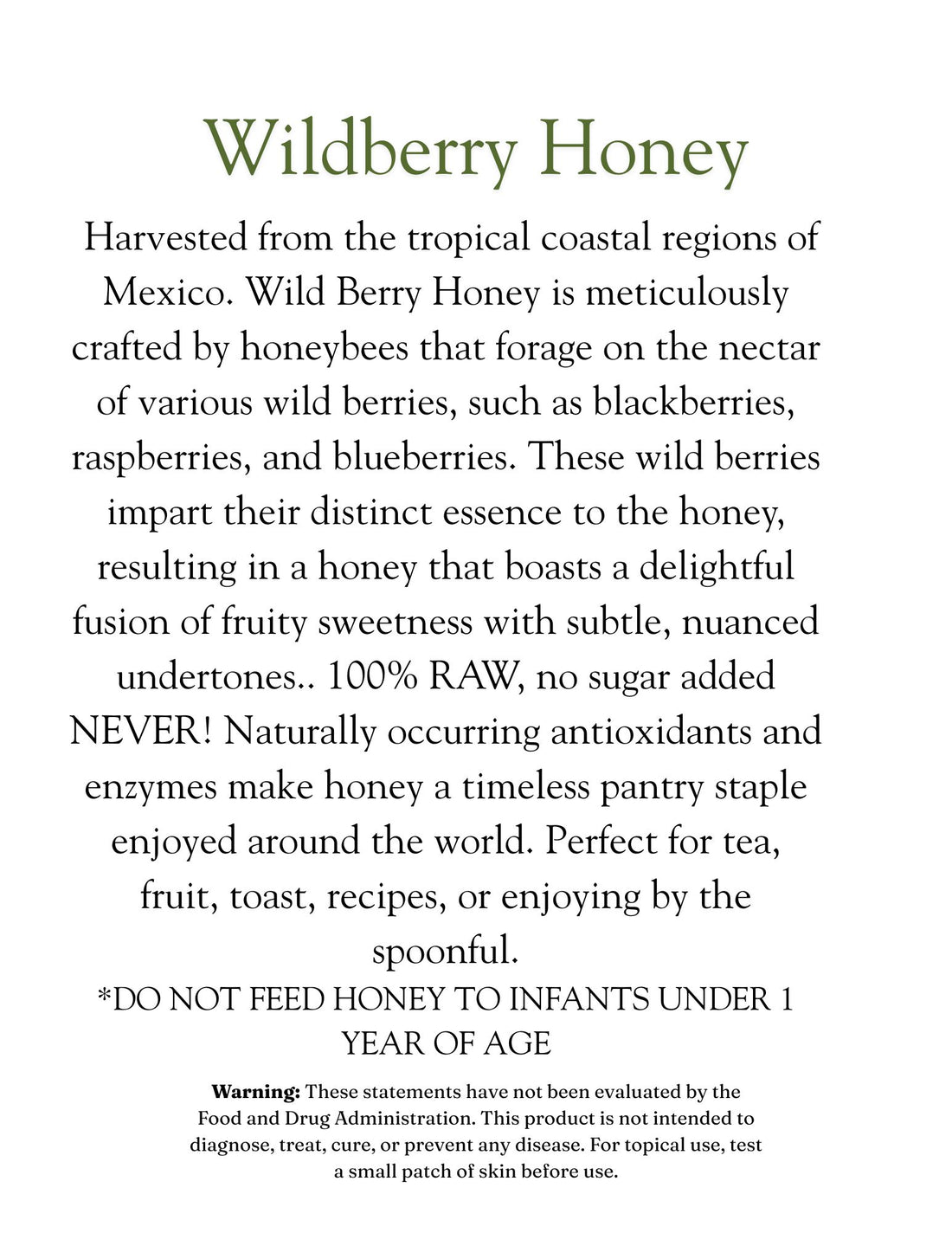 Wildberry Honey
