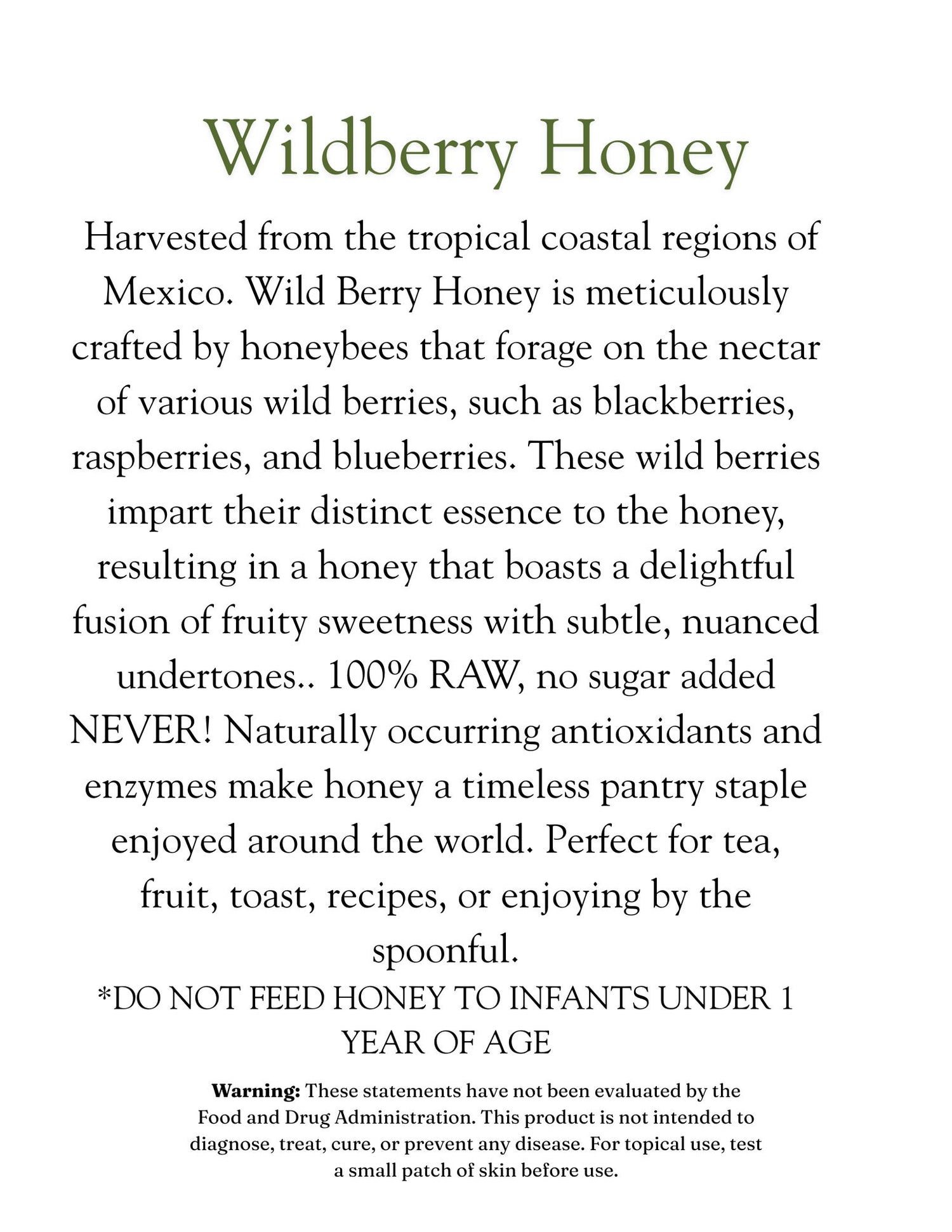 Wildberry Honey