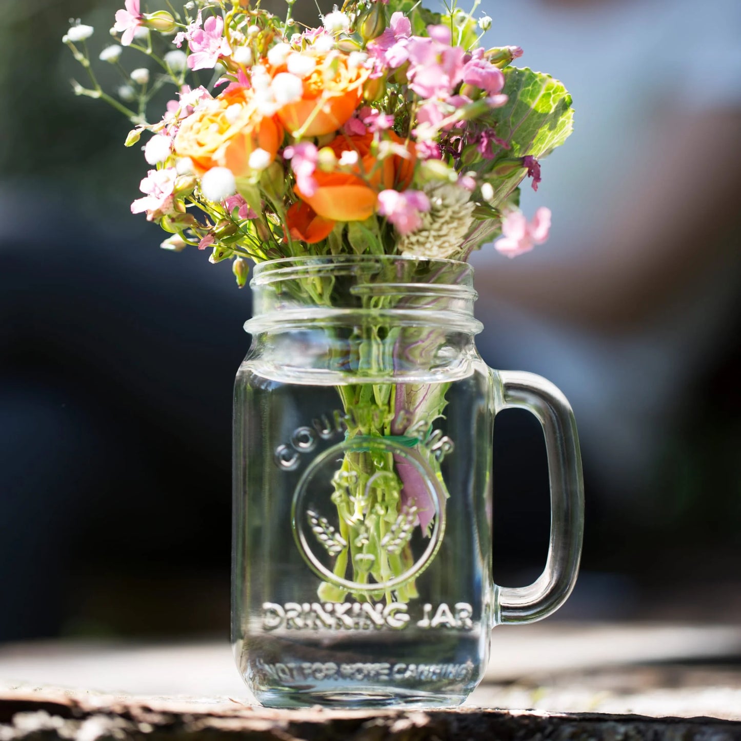 County Fair Glass Drinking Jars, 16.5 Ounce, Set of 12