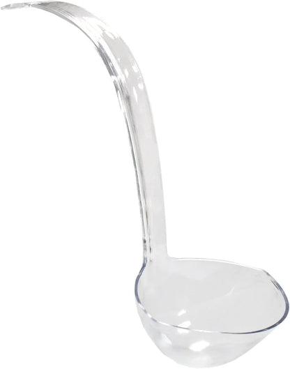 Punch Bowl with Ladle - 2 Gallon Large Clear Plastic Punch Bowl with Ladle - Embroidered Design 8 Quart Serving Bowl with 5 OZ Plastic Serving Ladle