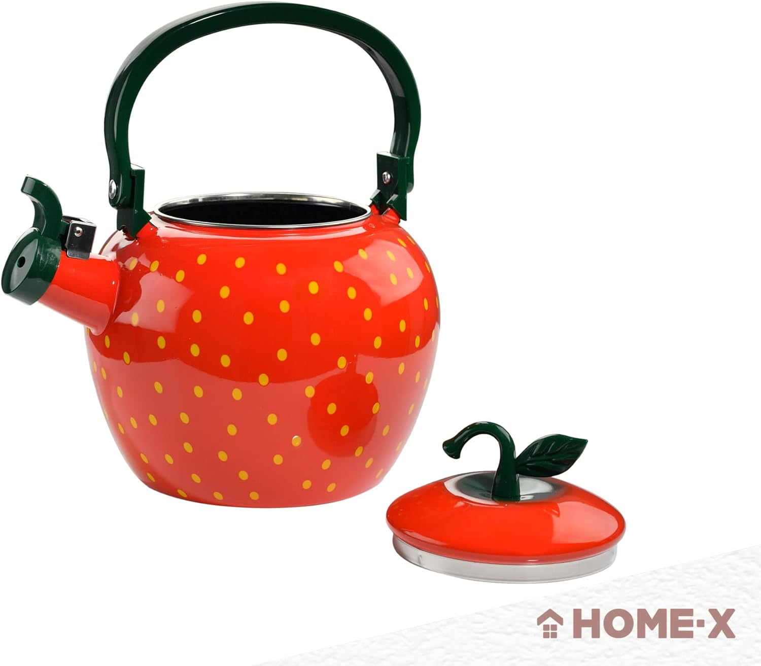 Strawberry Whistling Tea Kettle, Cute Fruit Teapot, Kitchen Accessories &amp; Décor