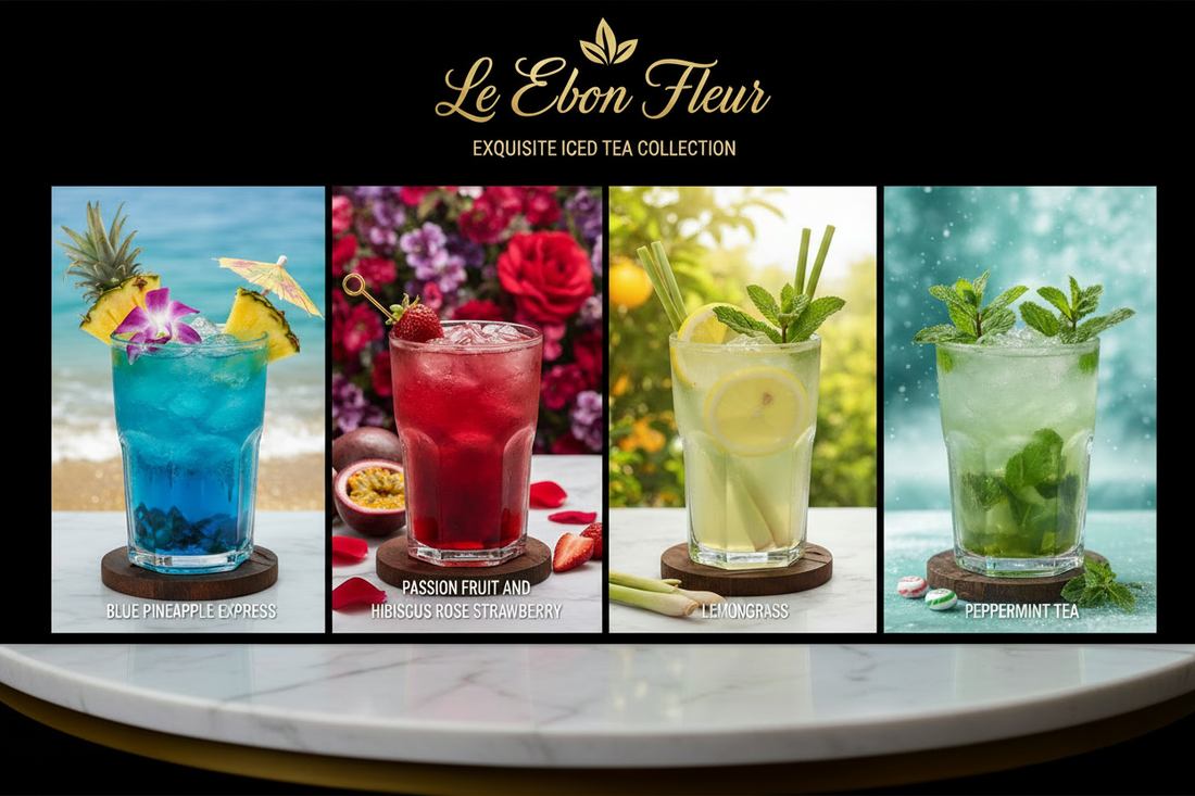 Iced Tea Collection Banner - White Background