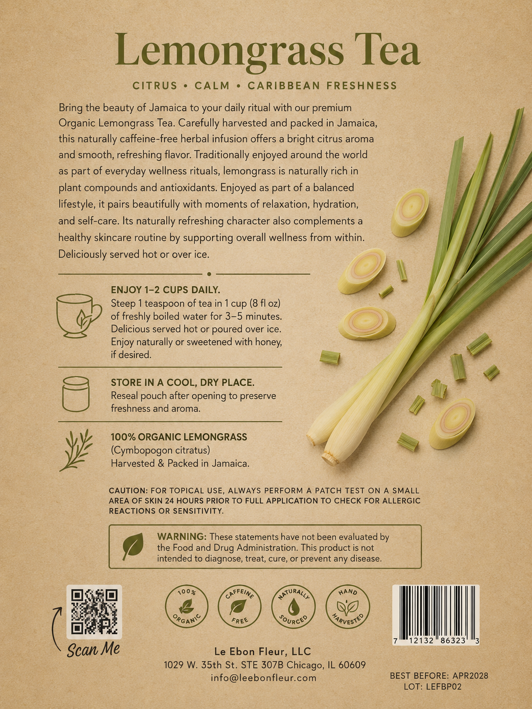 Island Breeze Organic Lemongrass Tea
