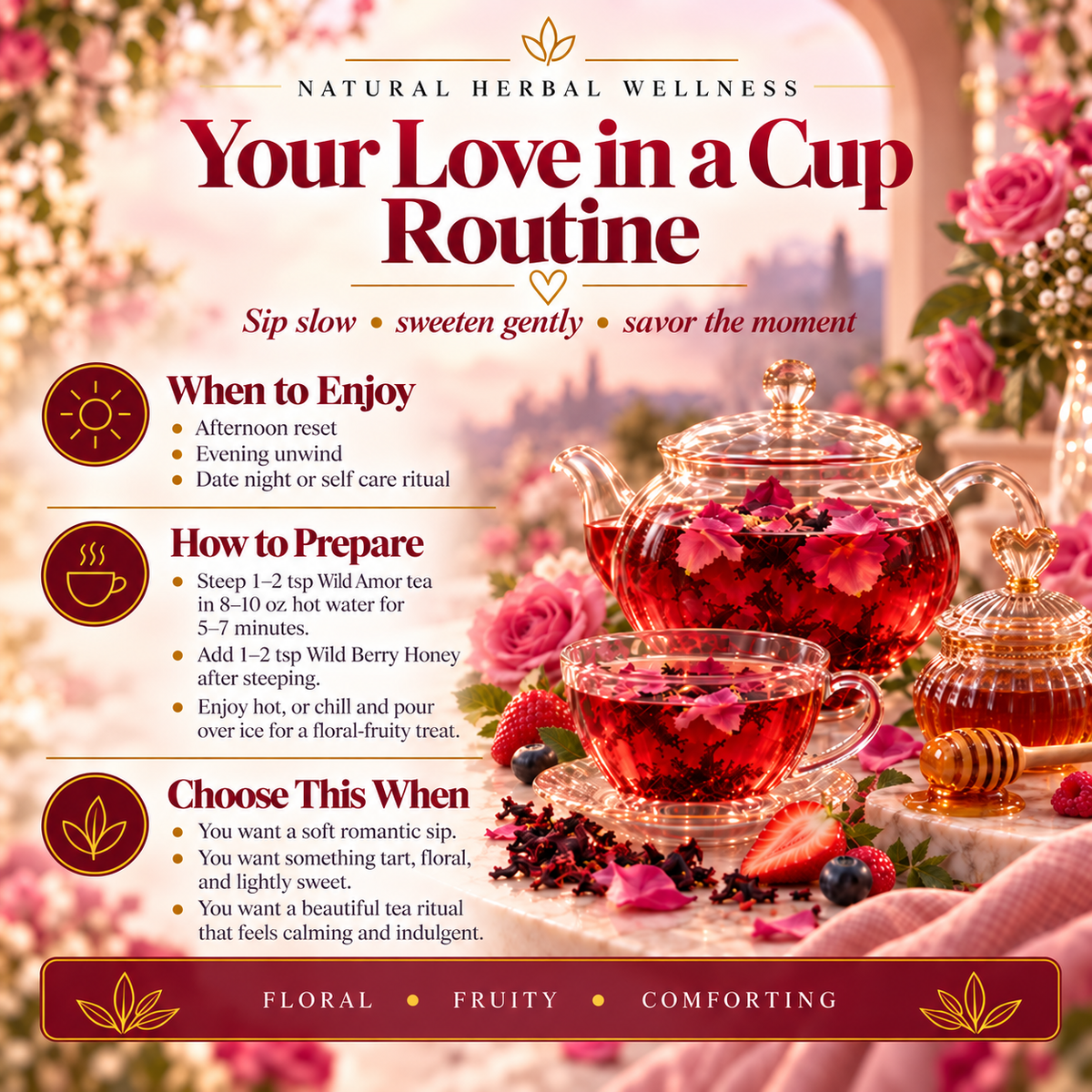 Love in a Cup Tea &amp; Honey Set