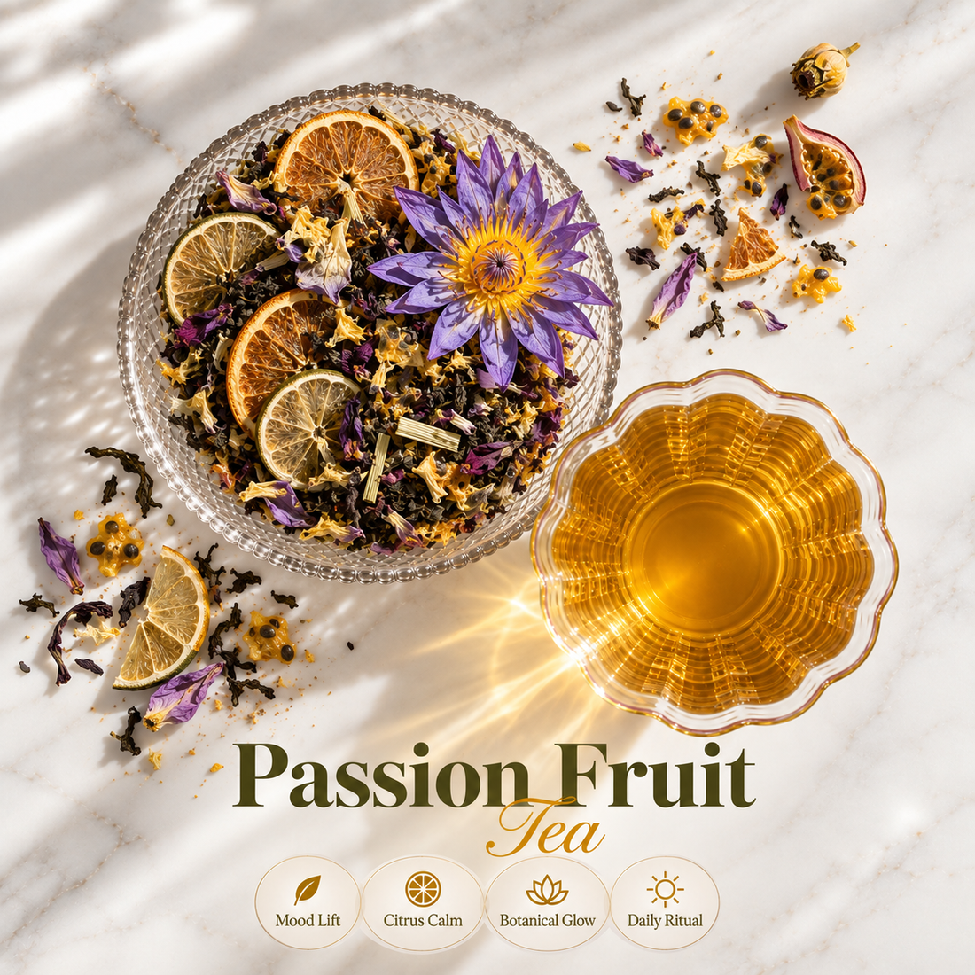 Blue Lotus Tea: Passion Fruit